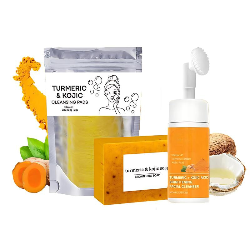 Hwang & Beauty Turmeric & Kojic 3-in-1 Radiance Skincare Set